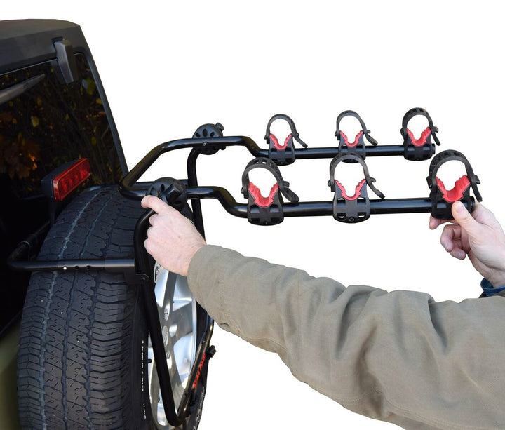 bike rack for cars with spare tires