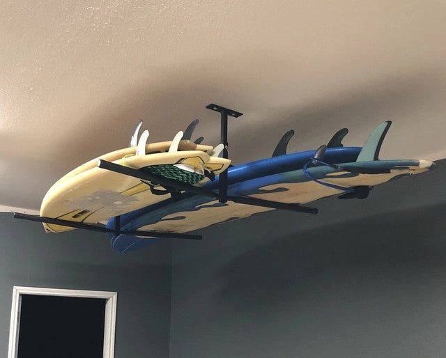 surfboard ceiling storage