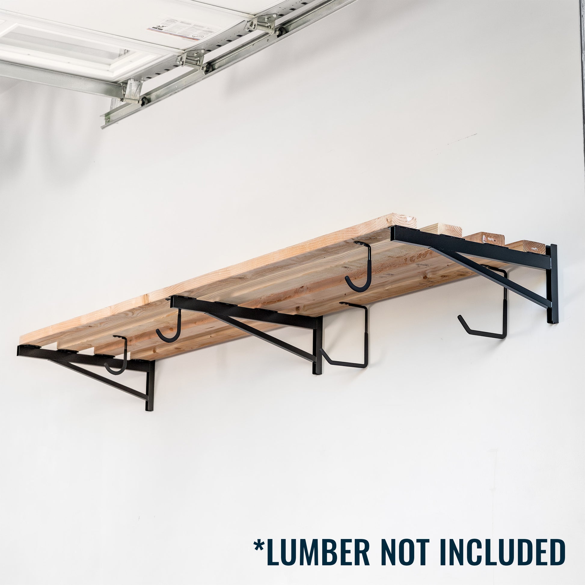 garage wall shelf brackets