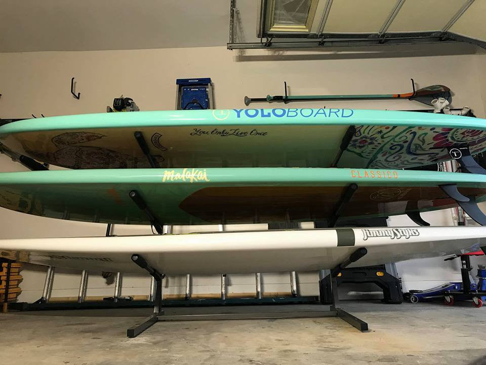3 paddleboard floor stand
