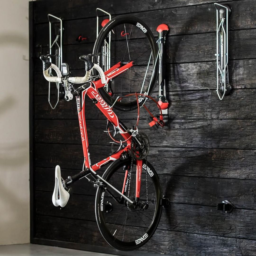 Bicycle Wall Mount With Wall/tyre Protectors Bicycle Storage Rack