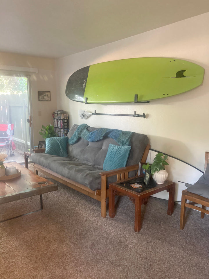 indoor paddleboard hanger