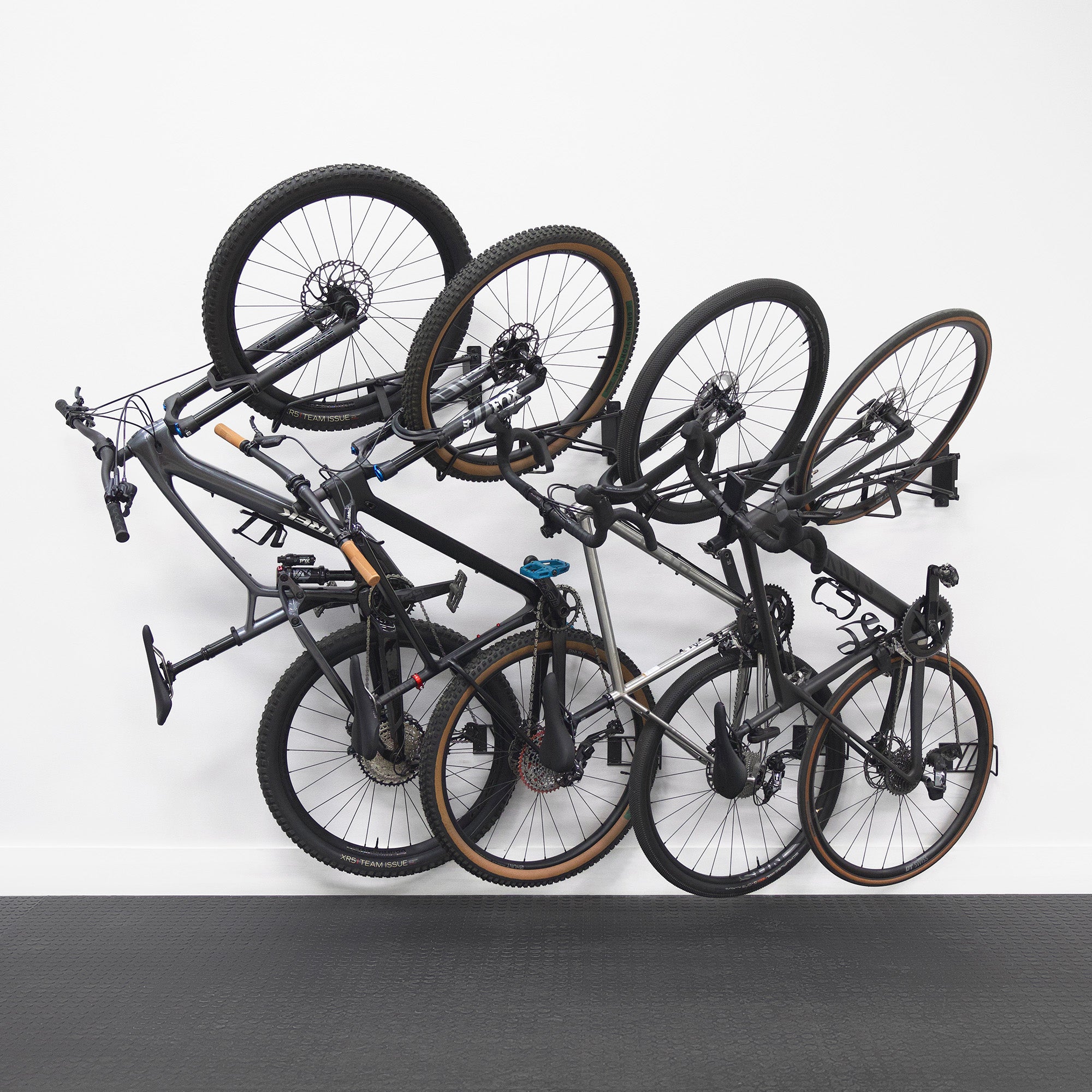 4 bike wall storage