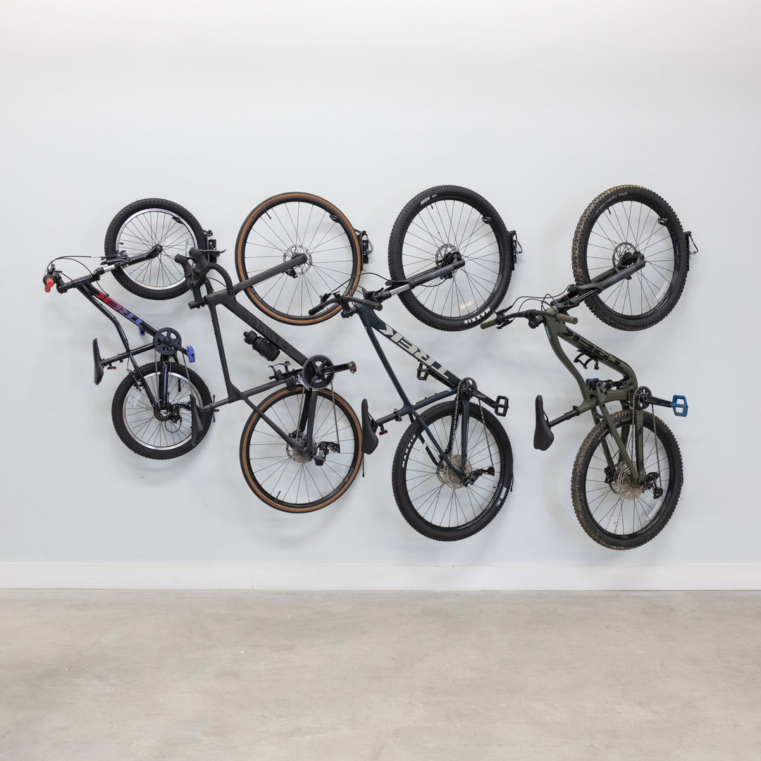 4 pack wall hooks that work for all types of bikes