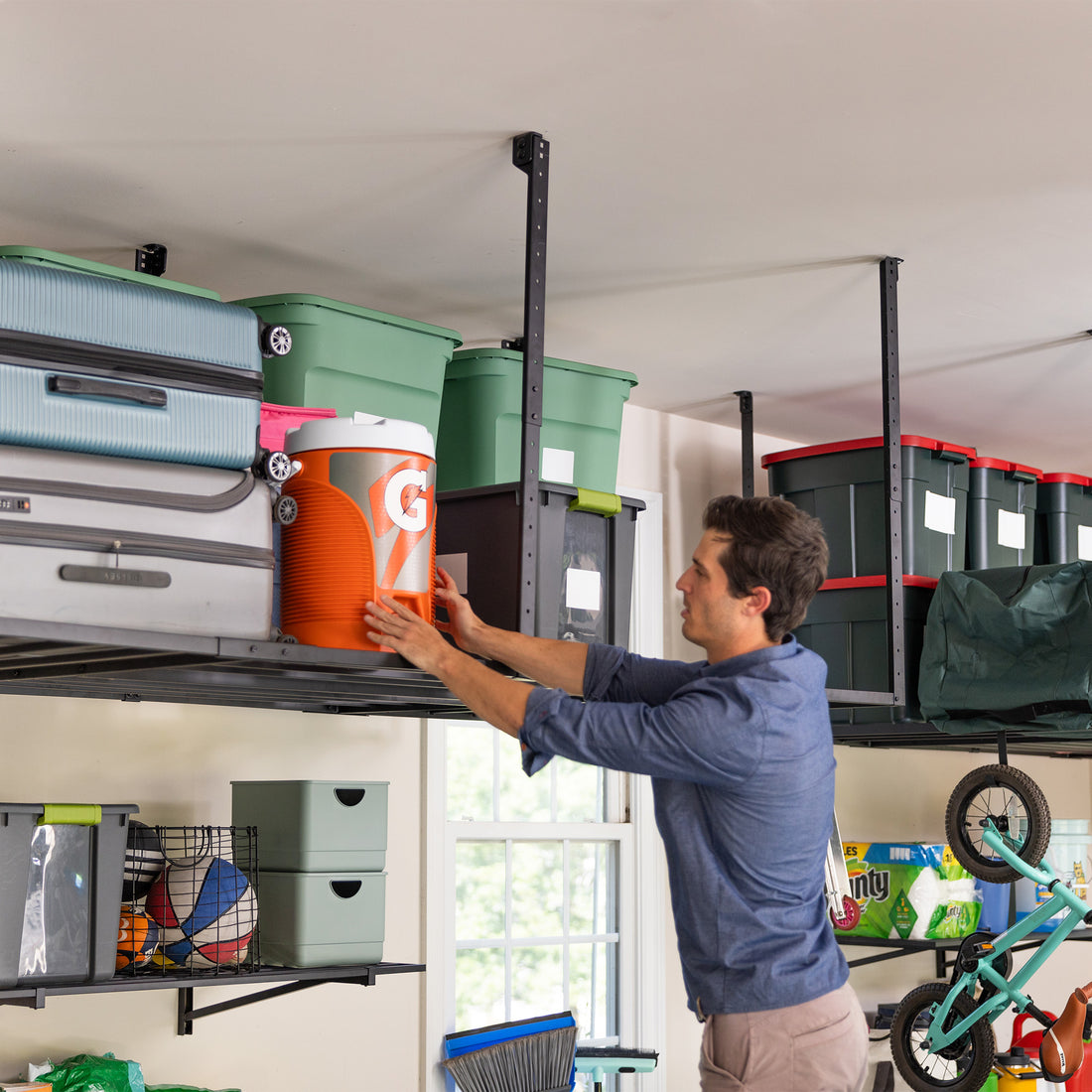 garage ceiling storage platform