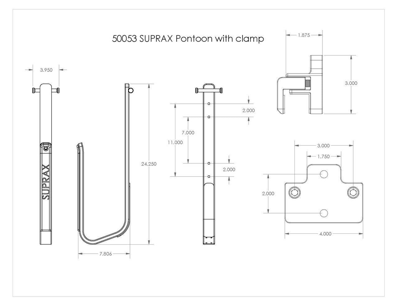 SUP Rack for Pontoon Boats