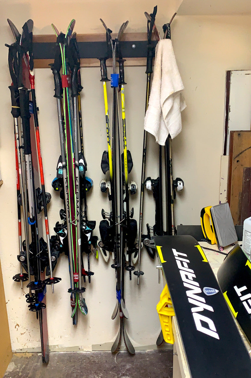 ski repair shop rack