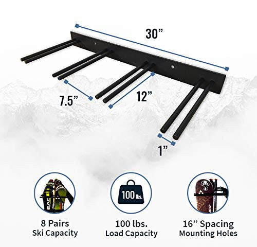 heavy duty ski wall rack