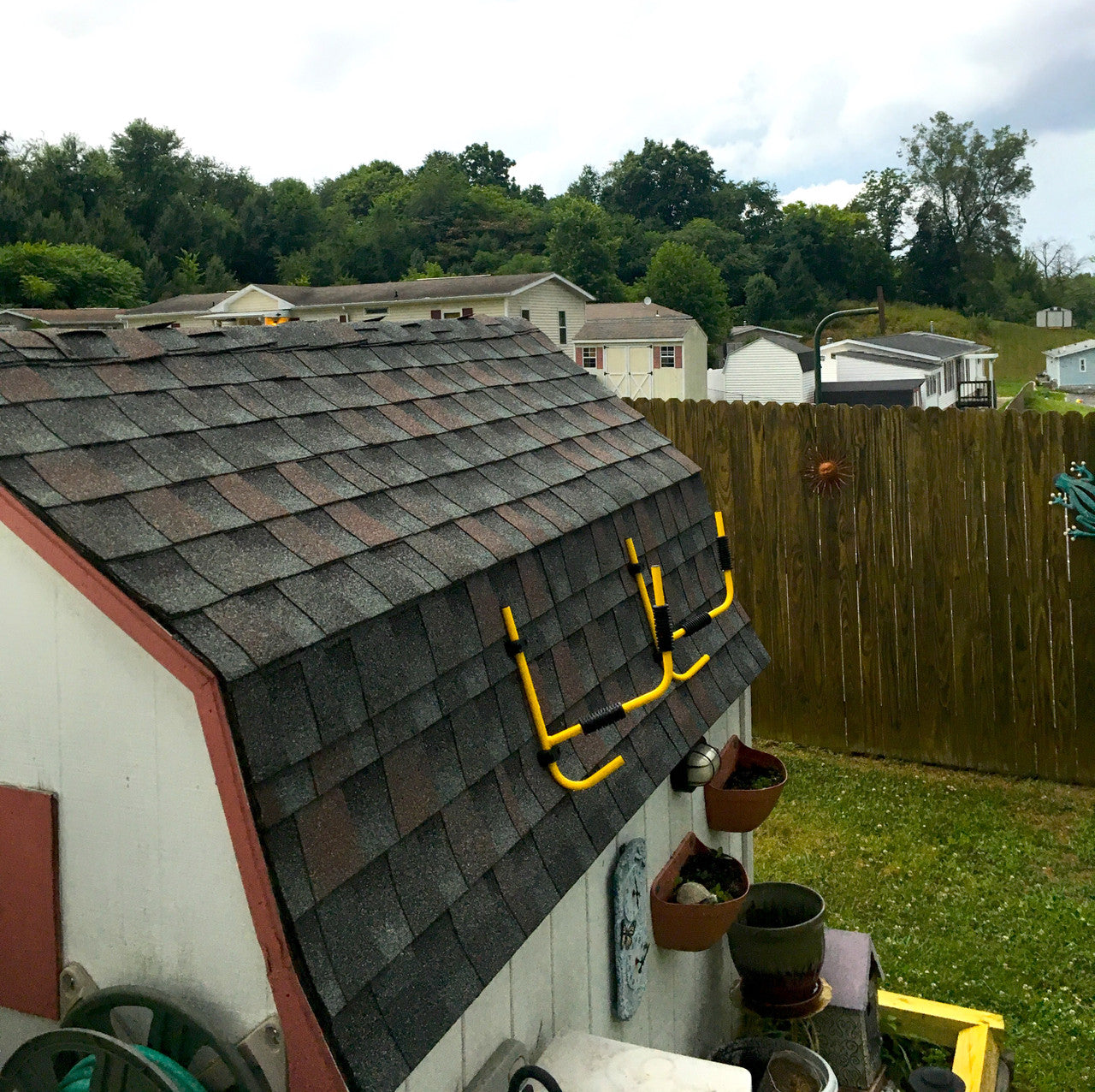 kayak shed storage rack