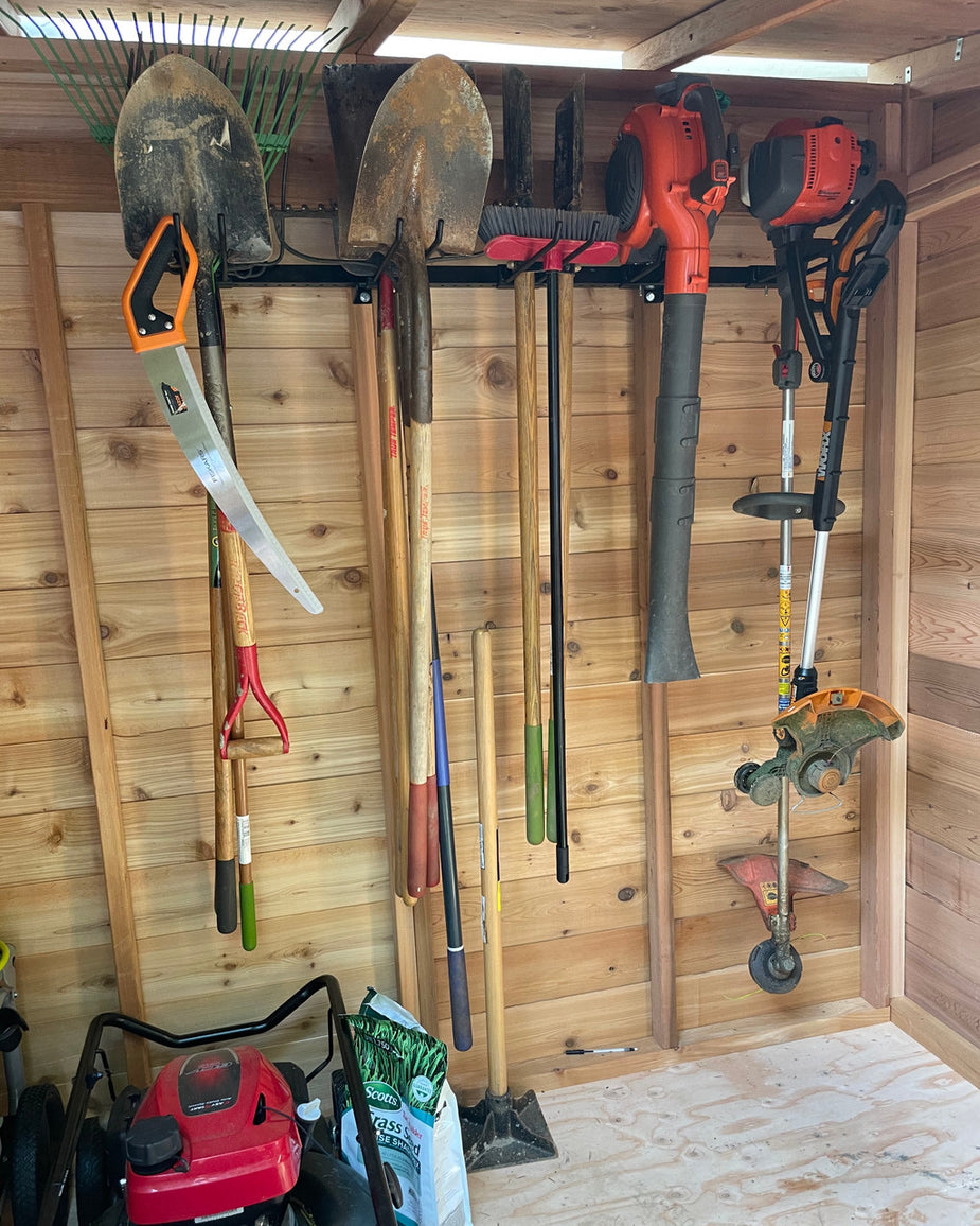 Heavy-Duty Adjustable Yard and Power Tool Storage Hanger System, Garage ...