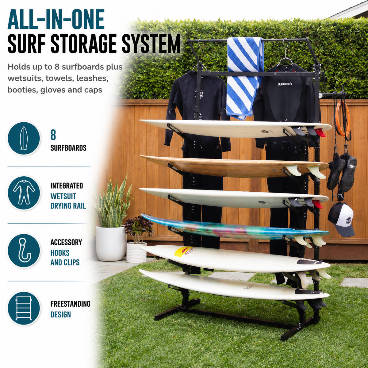 Surfboard Storage | Freestanding Surf Rack – StoreYourBoard