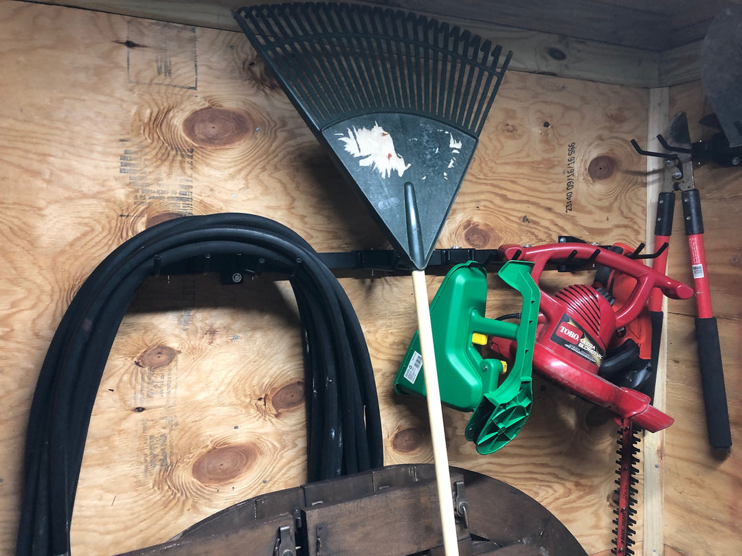 tool storage for work shed