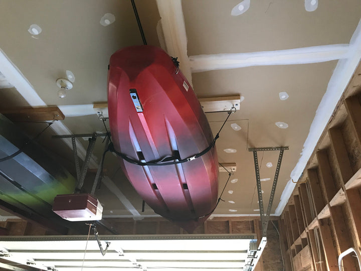 overhead kayak ceiling pulley for garage