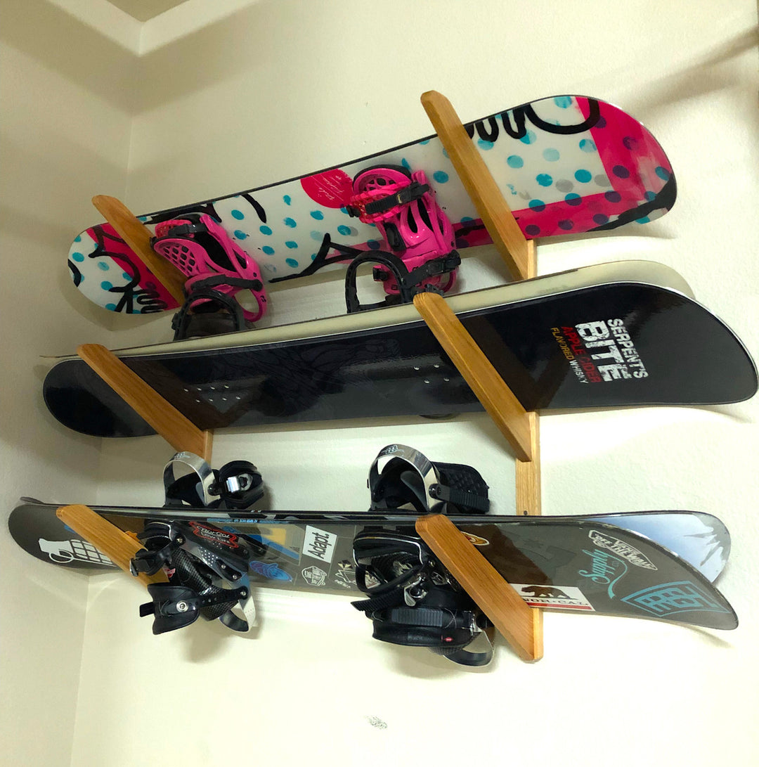 snowboard wall storage mount shelves