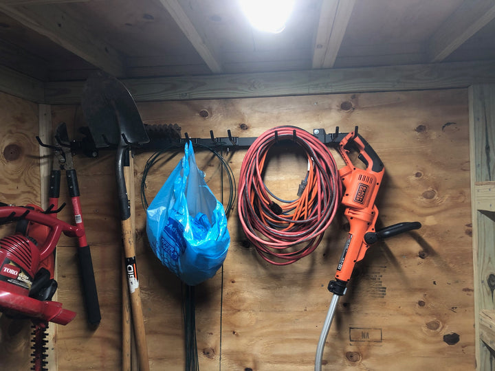 tool organizer for shed