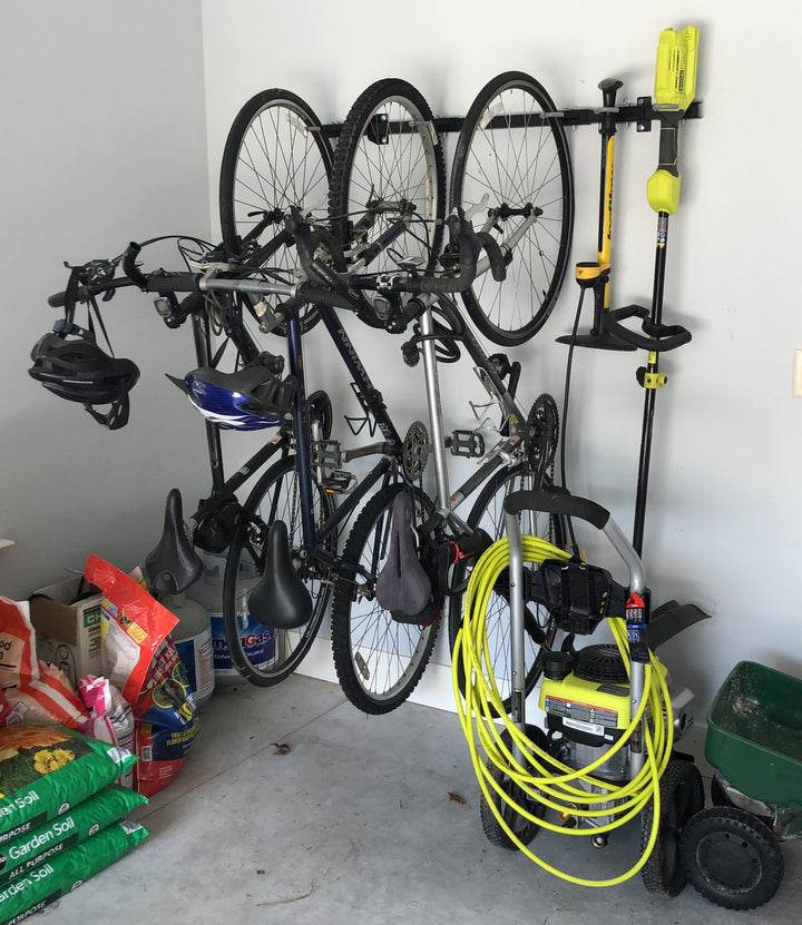 how to hang bikes in your garage