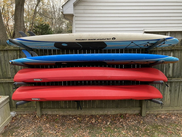backyard kayak storage