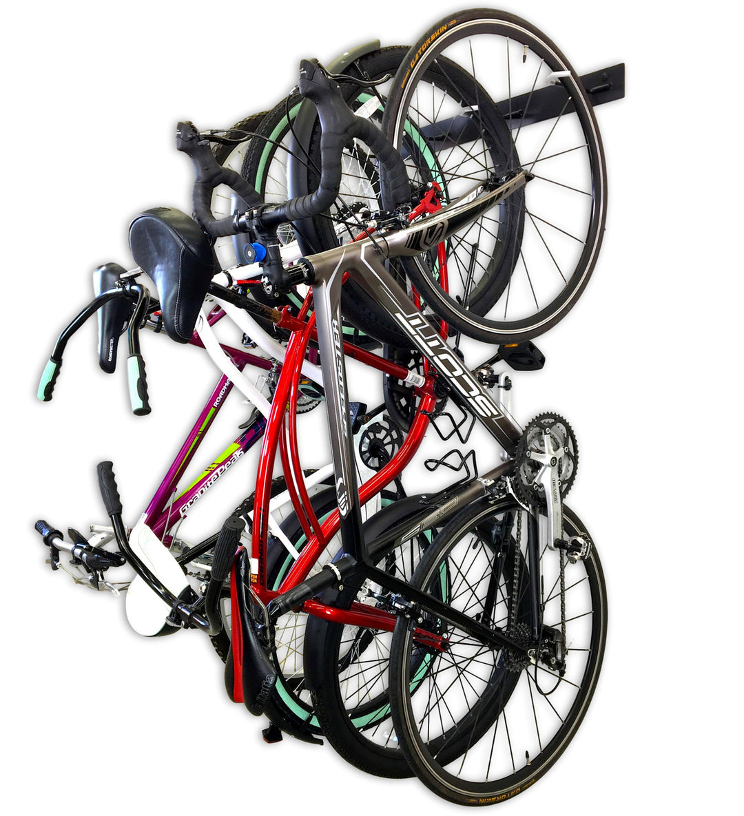 BLAT 8 bike wall storage rack metal hooks