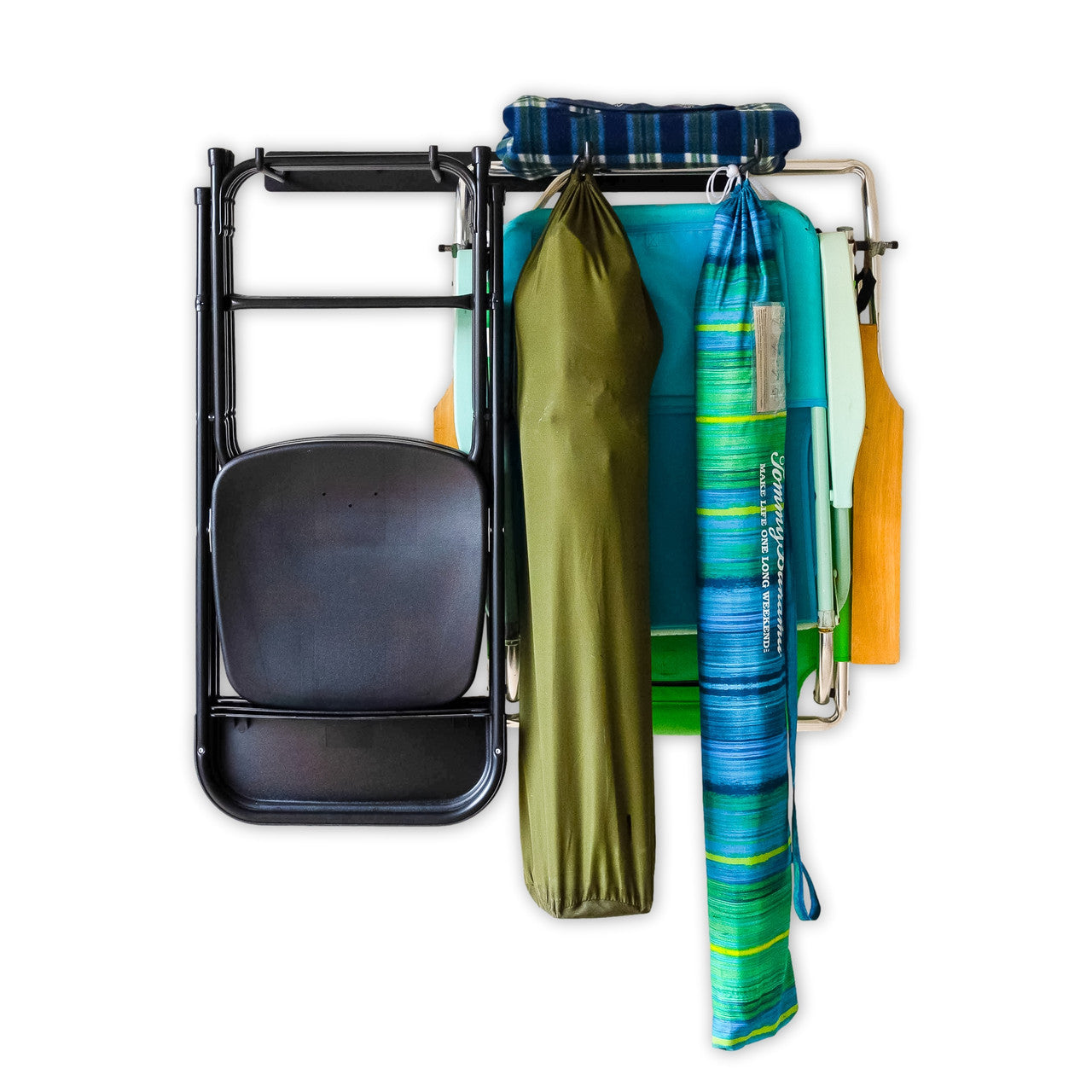 BLAT Folding Chair Storage Rack | Holds 12 Chairs | Solid Steel Wall ...