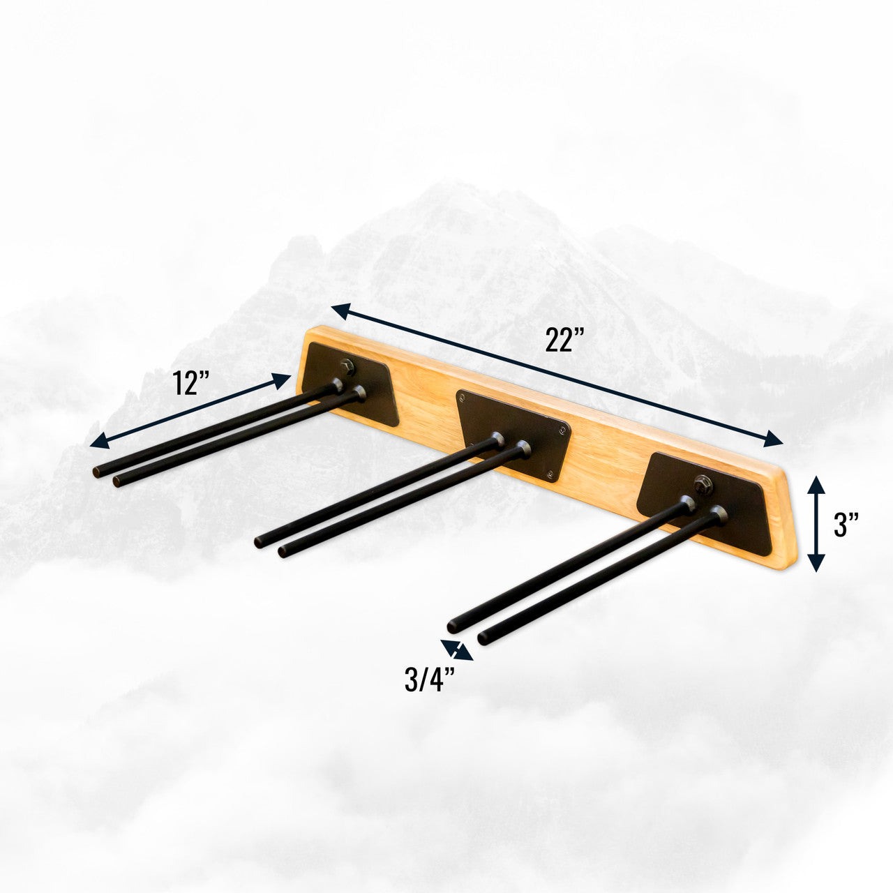 BLAT Wood Ski Rack