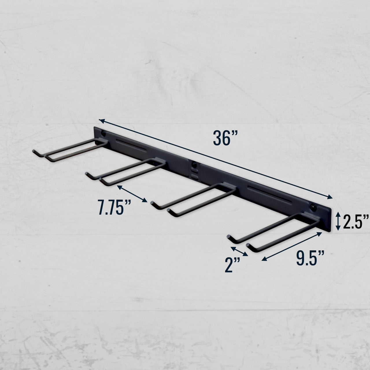 no assembly required solid metal tool rack