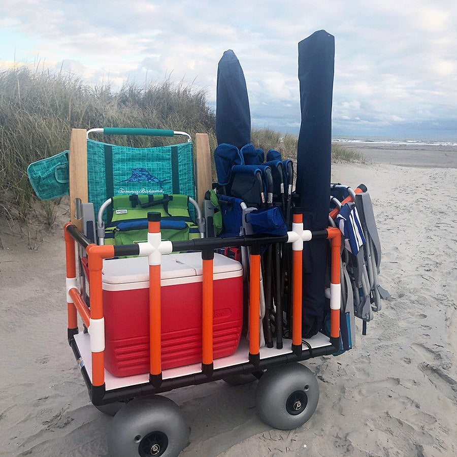 Best Beach Cart For Surf Fishing - Surf Carts With Balloon Tires