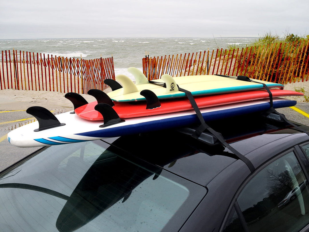 triple surfboard car roof rack