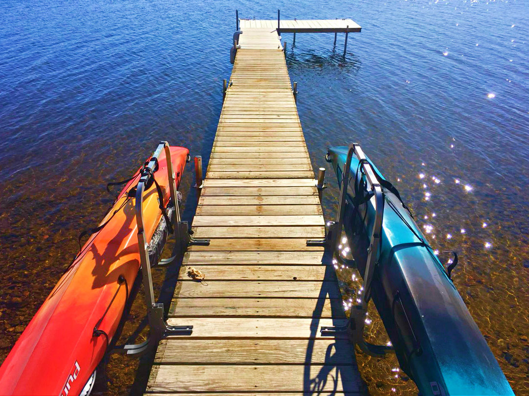 dock side kayak holder