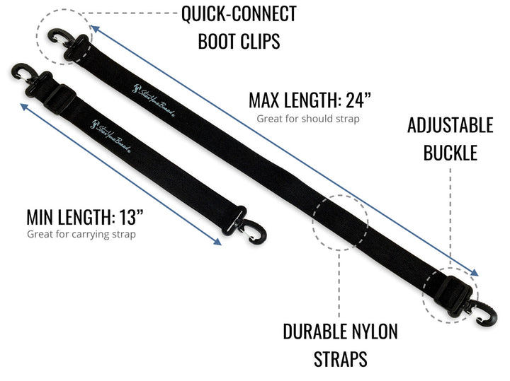 adjustable ski boot straps