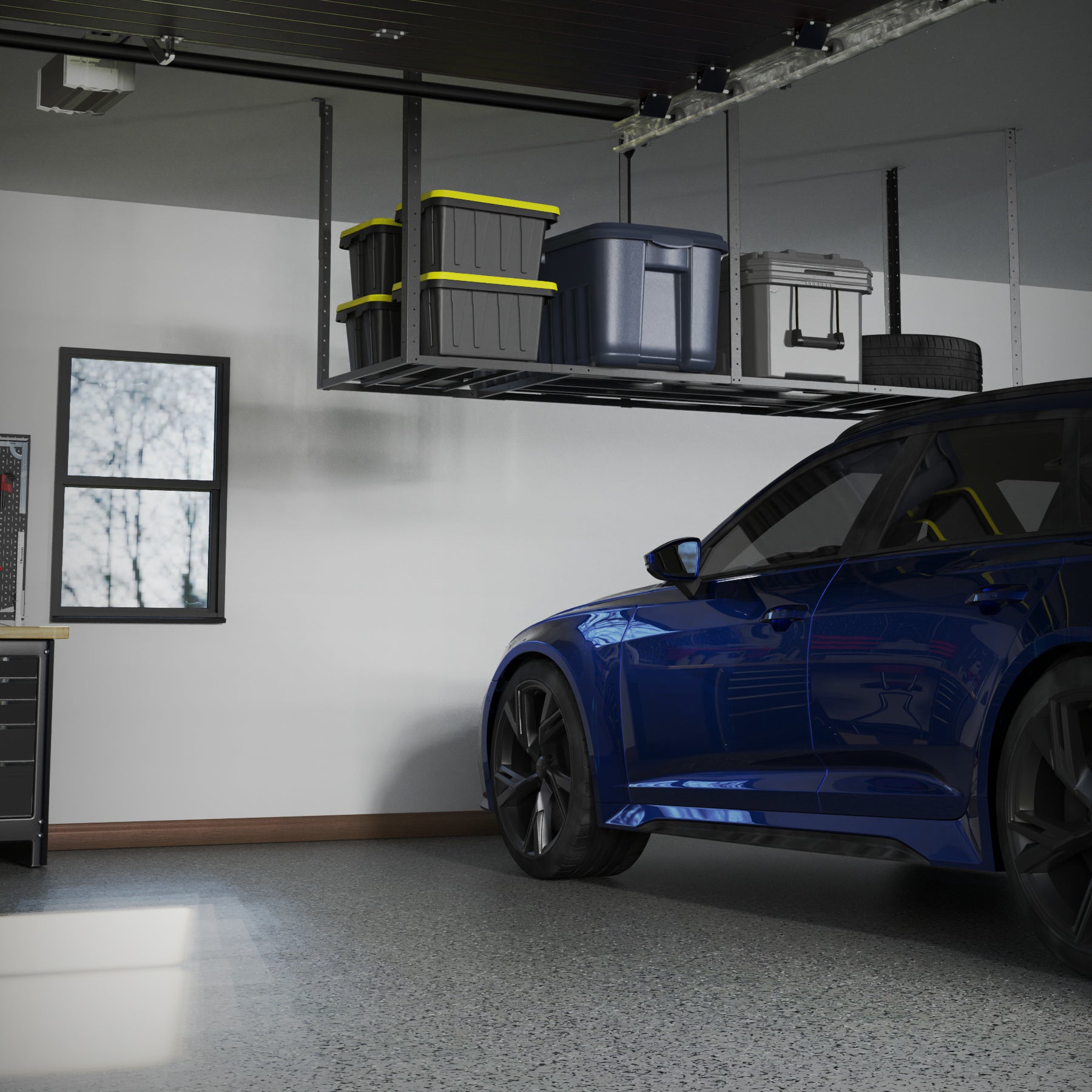 garage overhead storage rack