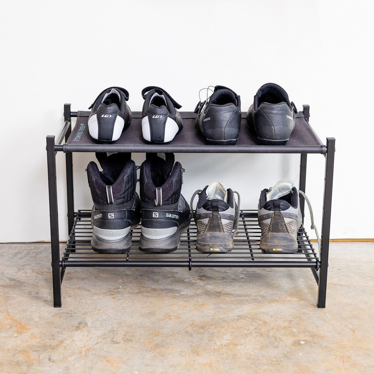 Canvas discount shoe rack