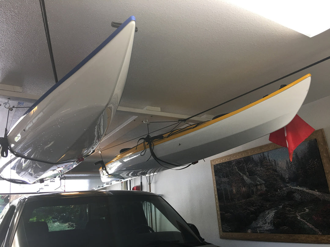 kayak garage ceiling pulley