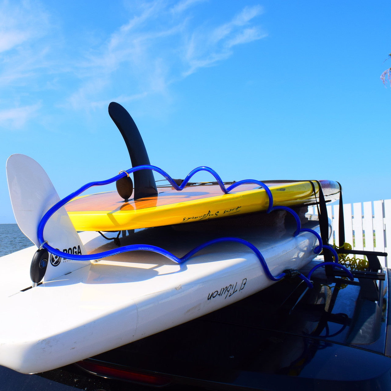 surfboard roof rack cable