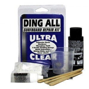 Ding All complete surfboard repair kit resin ultra clear