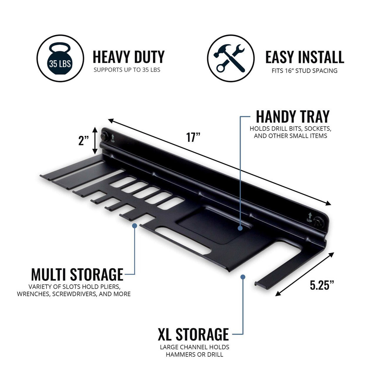 wall mount tool organizer