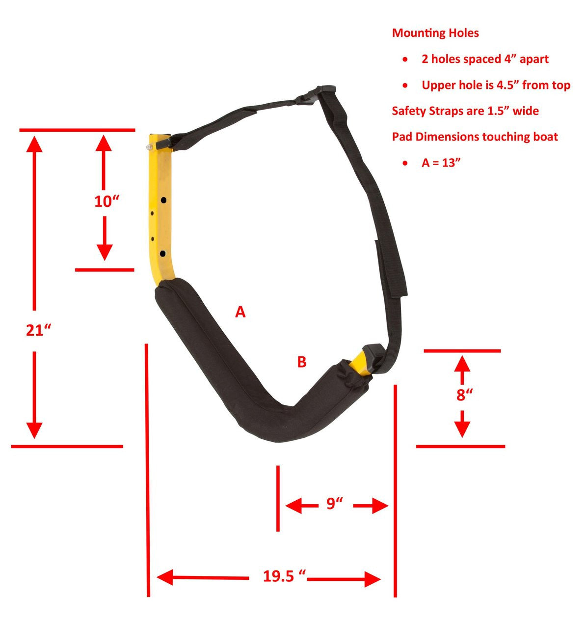 suspenz EZ kayak racks for freestanding rack