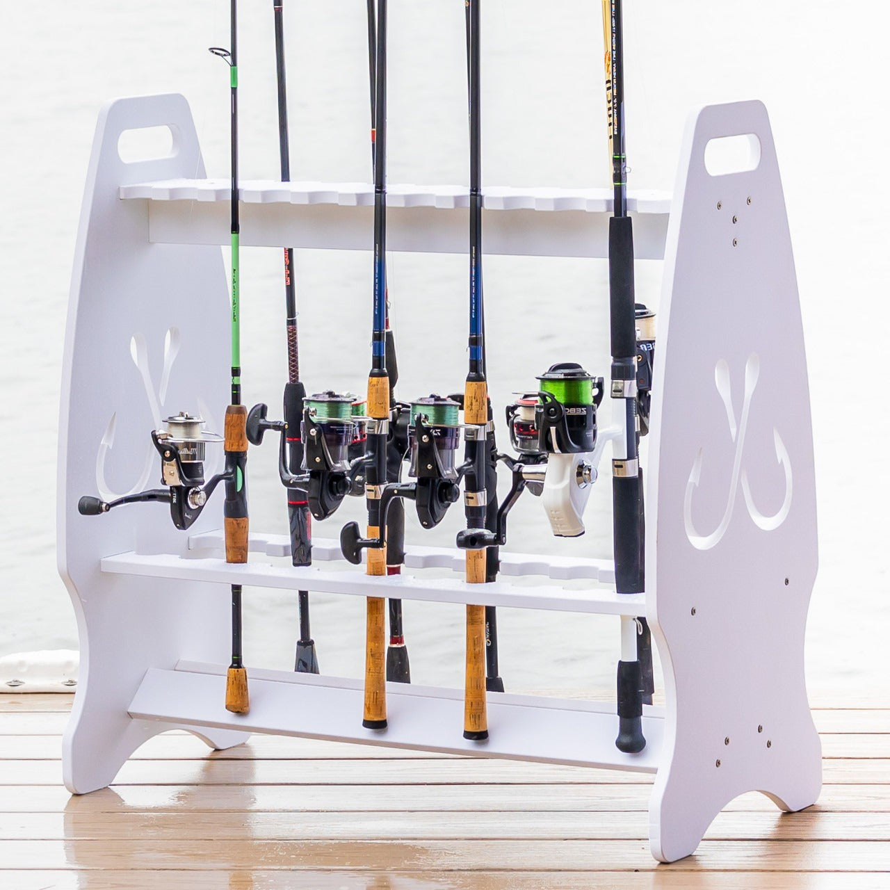 OUTLET | Marlin Fishing Rod Storage Stand | Holds up to 24 Rods