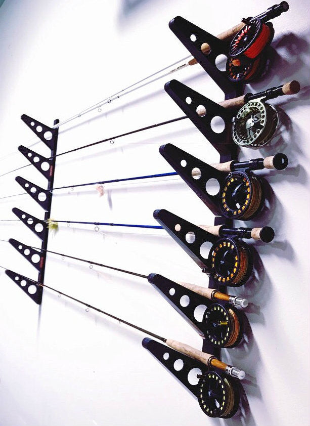 fly rod wall rack