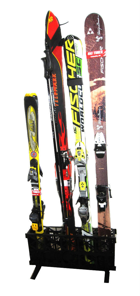 ski storage rack free standing 5 pairs