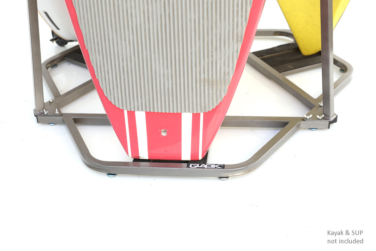 Triple Freestanding SUP Kayak Rack Vertical Storage for Retail