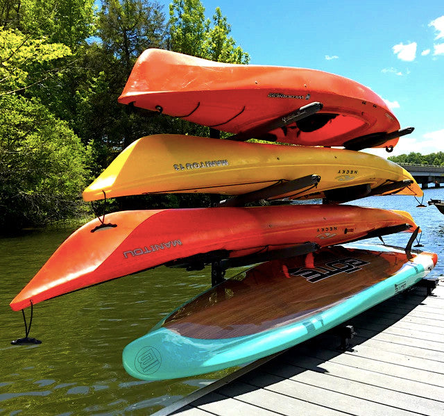 kayak boat dock pier storage rack