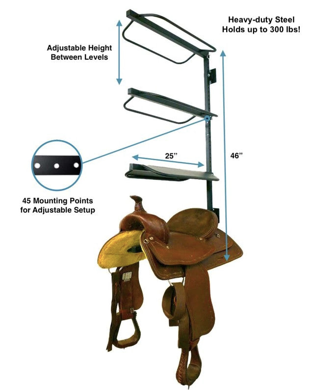 storage rack for horse saddles