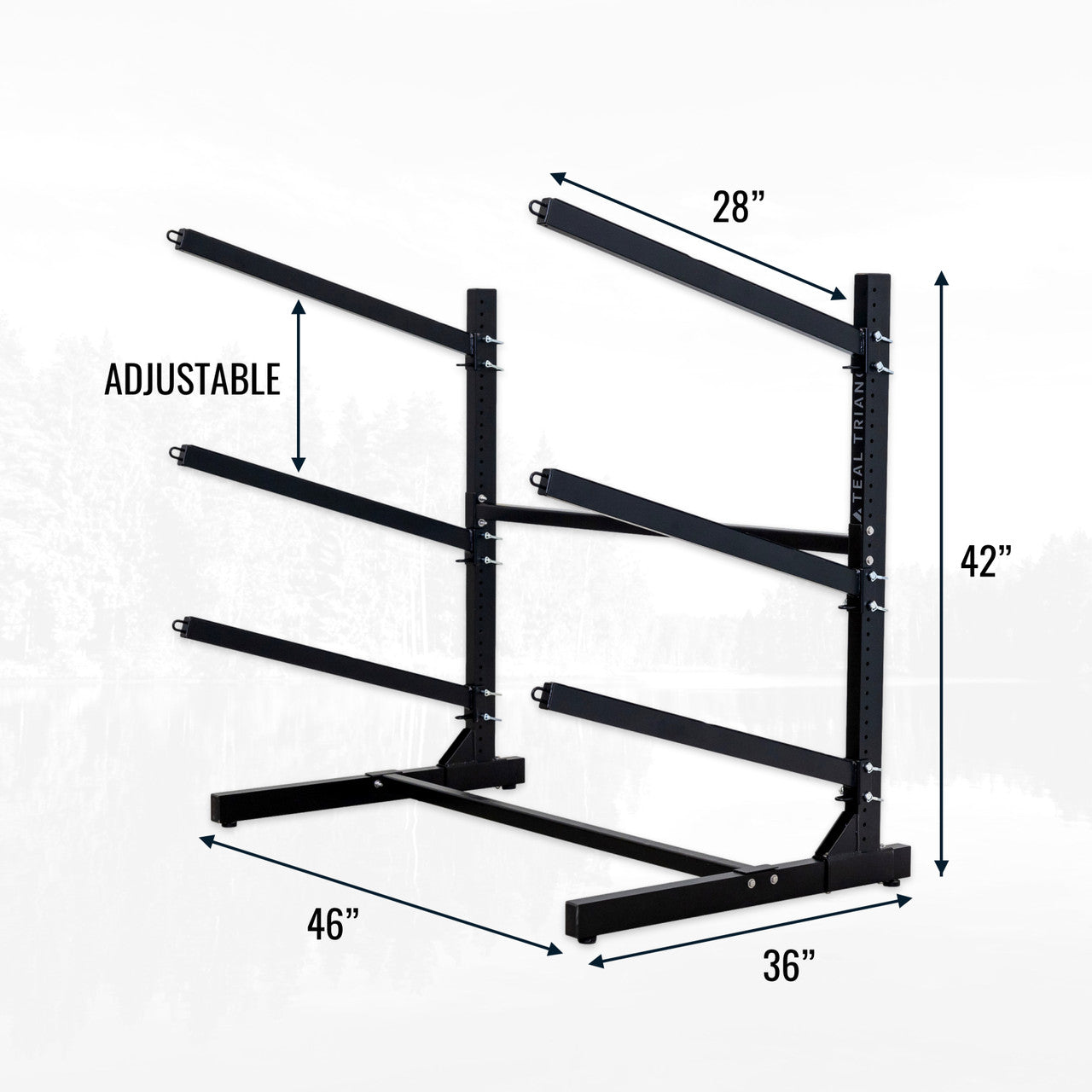 freestanding kayak storage rack