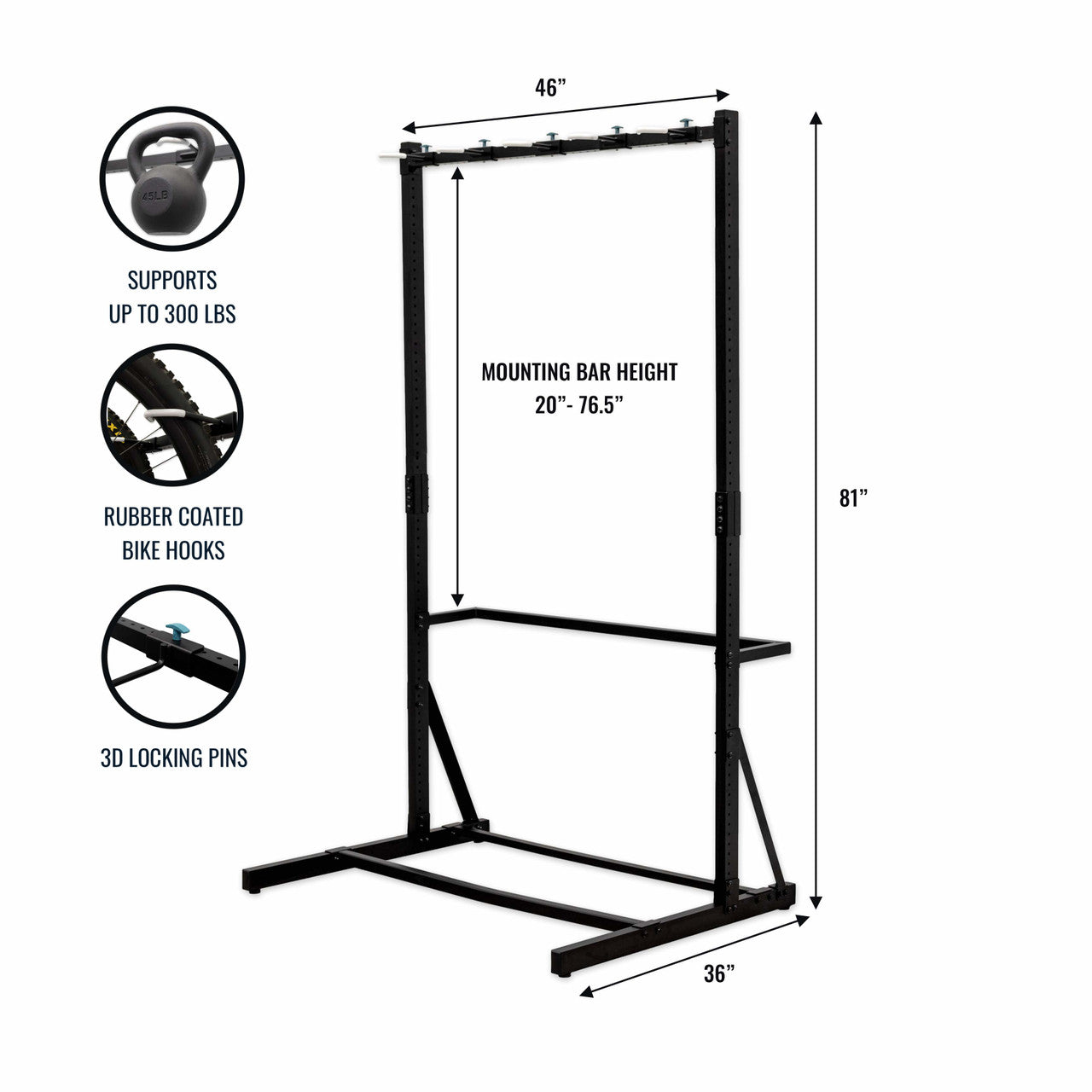 freestanding bike storage