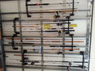 stores fishing rods right on your garage door