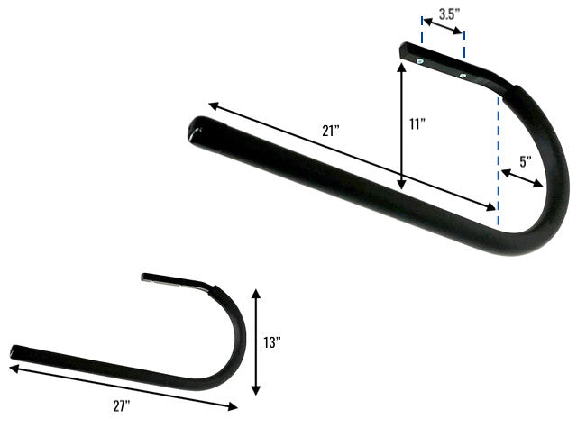 hanging ladder storage hooks