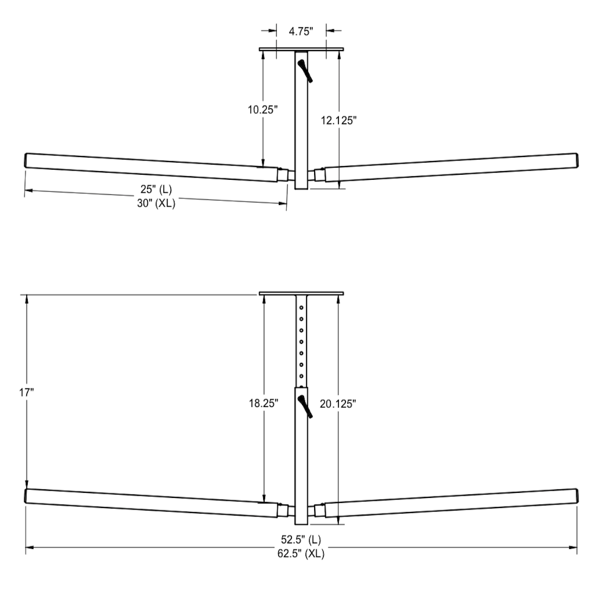 ceiling mount kayak hanger