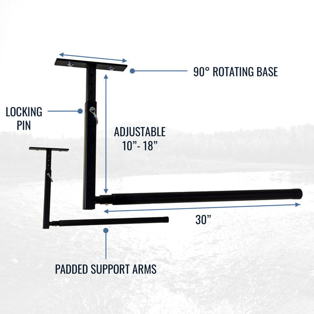 Adjustable Ladder Ceiling Rack | Hi-Port Single – StoreYourBoard