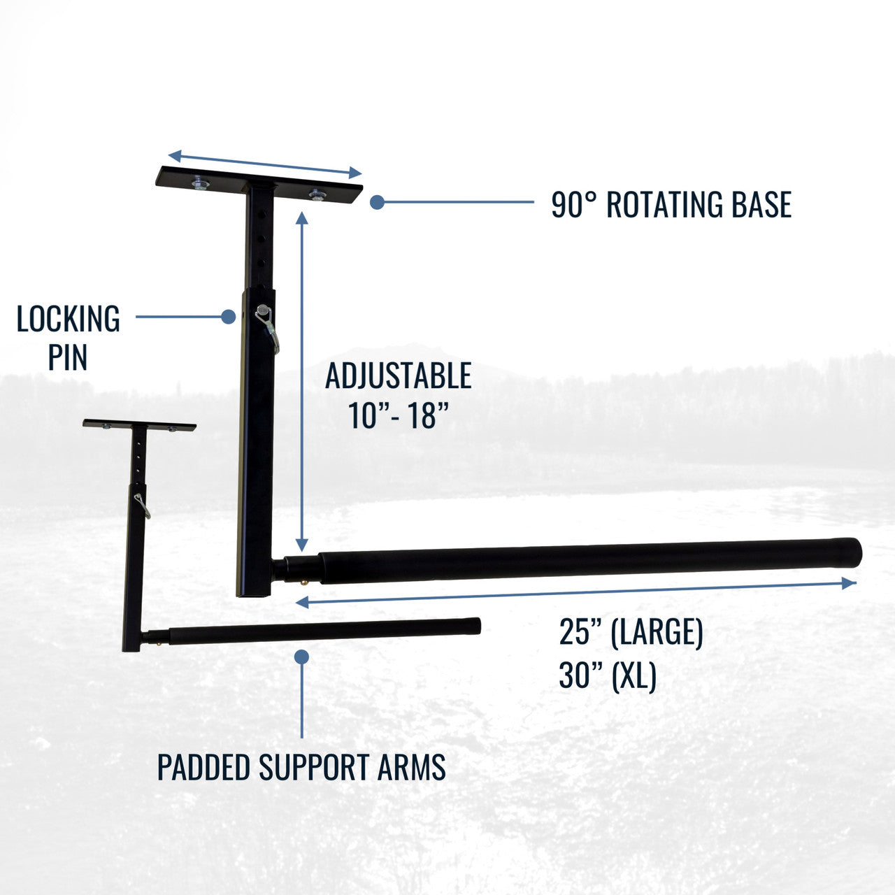 adjustable kayak ceiling mount