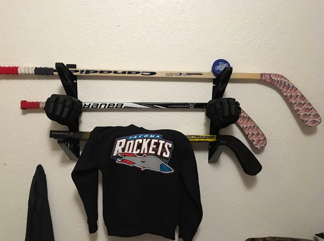 Ice Hockey Stick Glove Gear Storage Rack